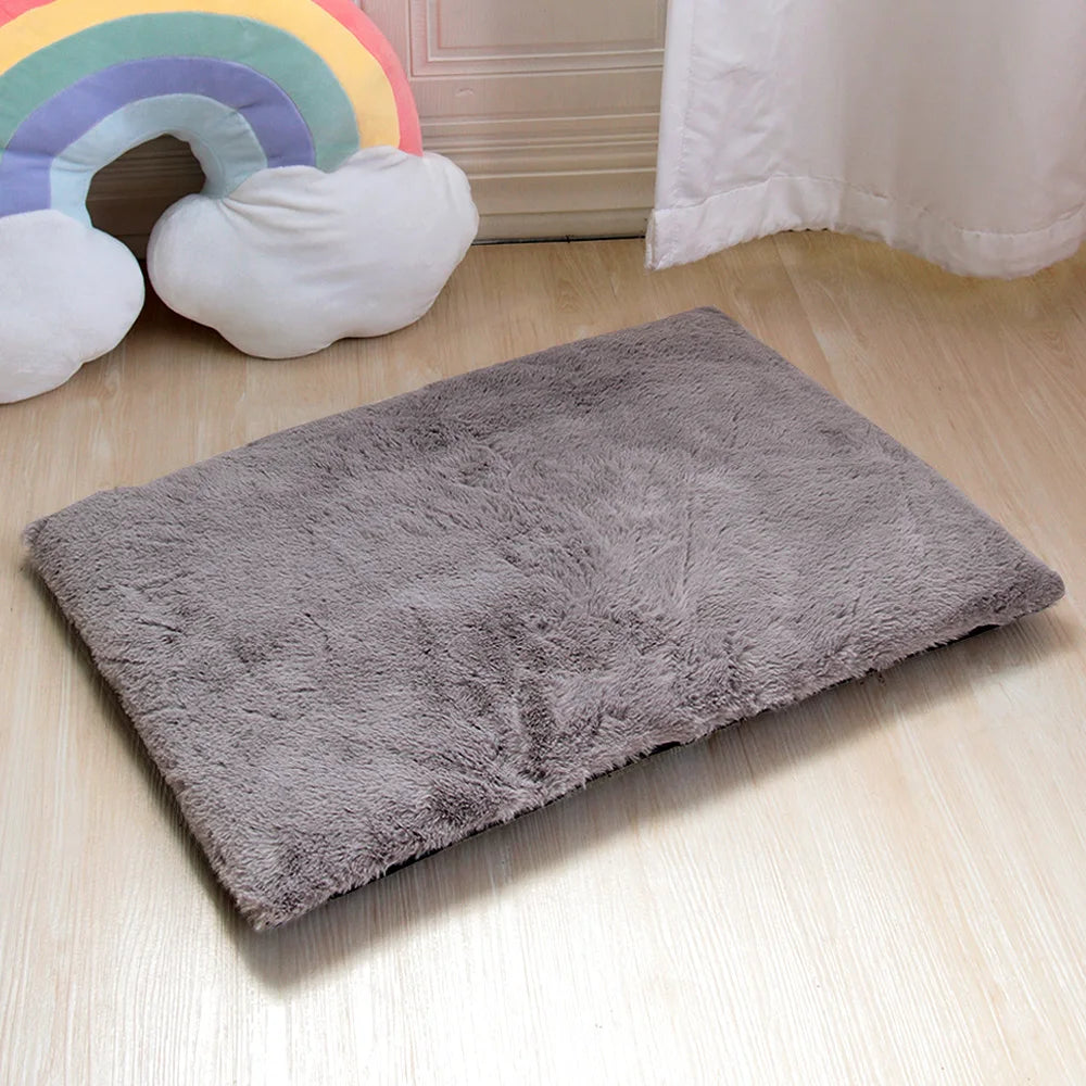 Thick Warm Dog Bed Mat Soft Pet Sleeping Cushion Mats Washable Dogs Cat Bed With Removeable Cushions For Small Large Dogs