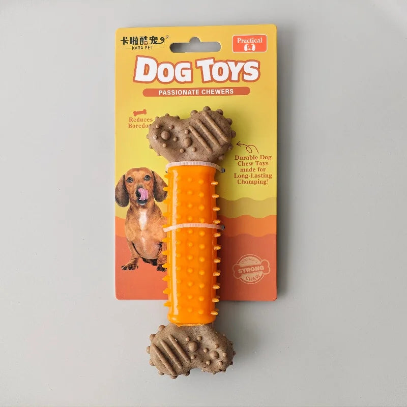 Dog Chew Toy Durable Bite-resistant Toy Bone-shaped Universal Pet Interactive Product Suitable for Large Medium and Small Dogs