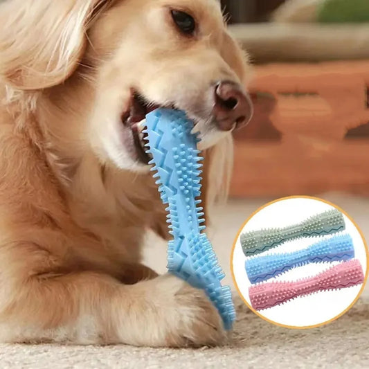 Puppy Teething Toy Dog Chew Stick Bite Resistant Leak Proof Food Dispenser Pet Teeth Cleaner Fun Chewer for Small Dogs